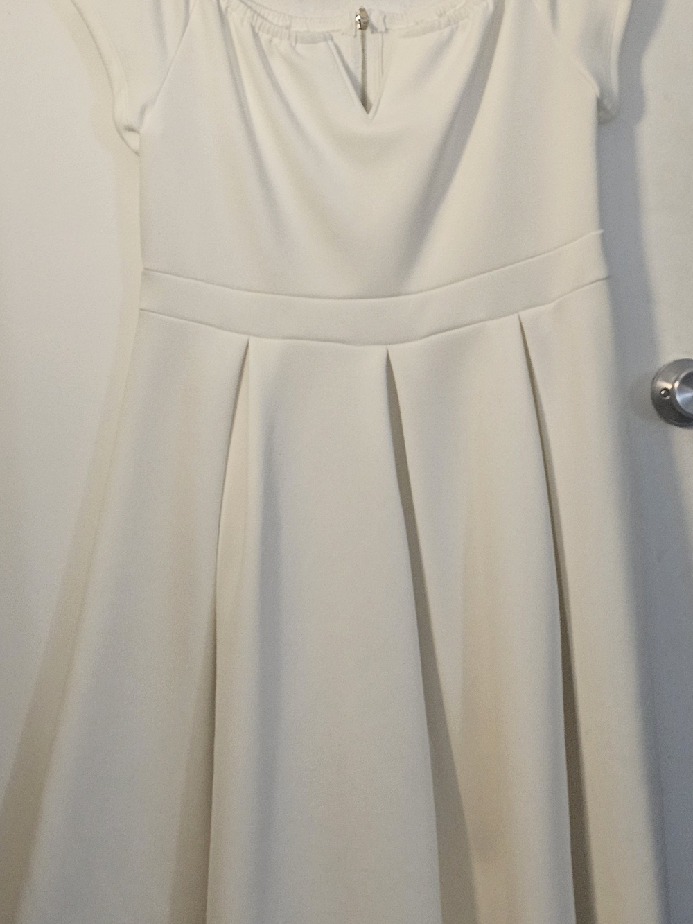 Classic White Fit-and-Flare Dress